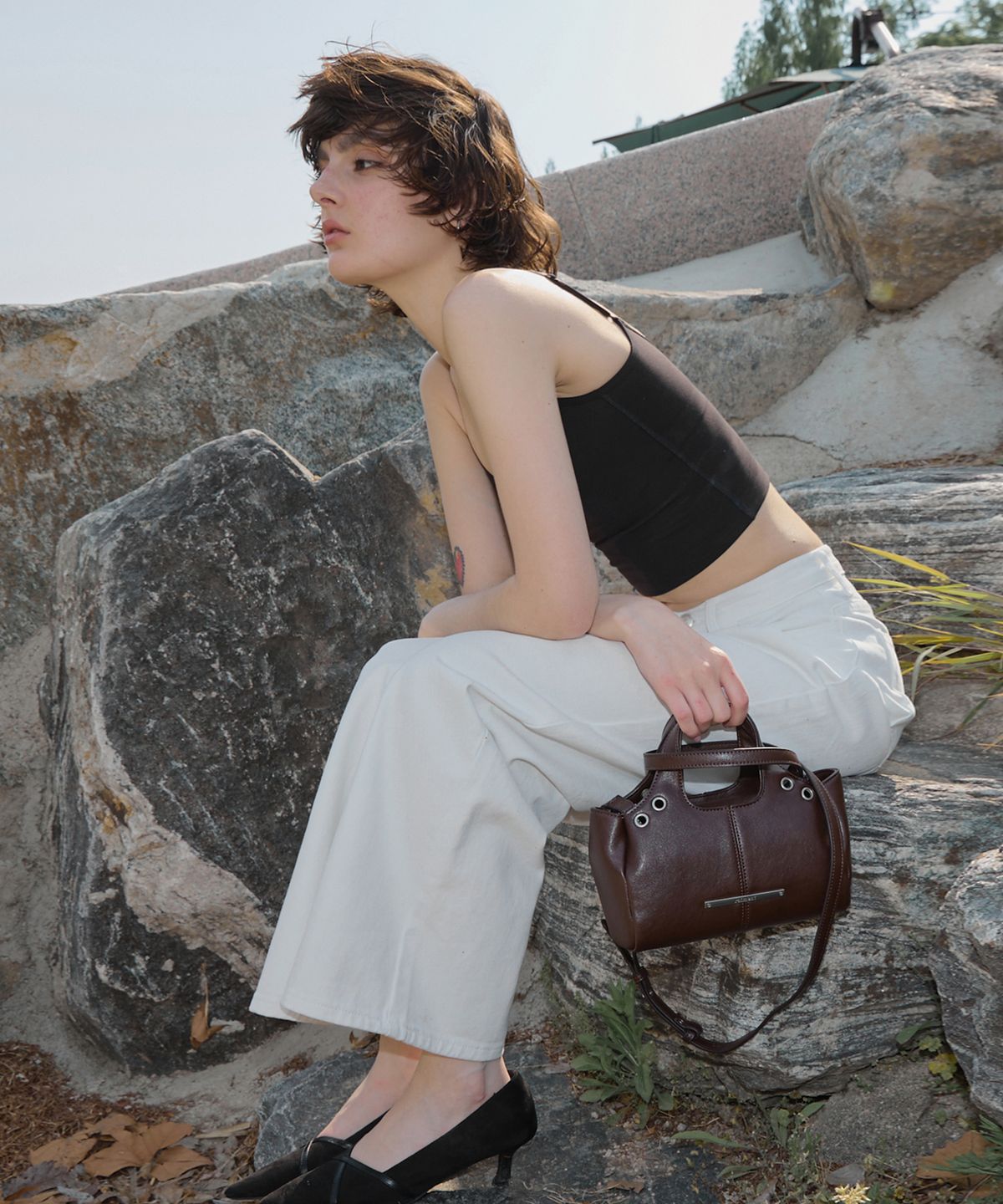 레이몬트(RAIMENT) Ringo Bag_CHOCO BROWN