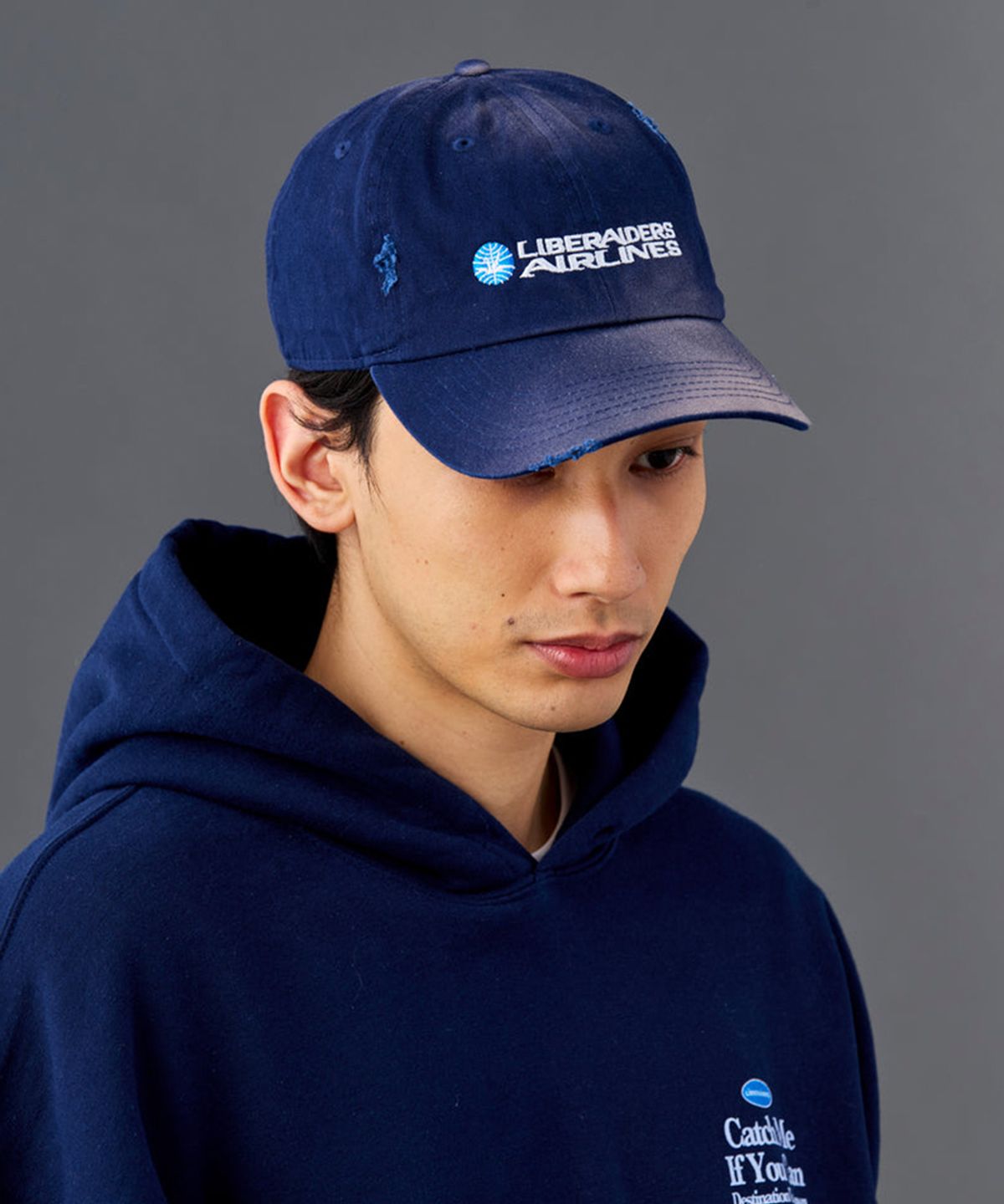 찬스클로딩(CHANCE CLOTHING) FADED AIRLINE CAP - NAVY