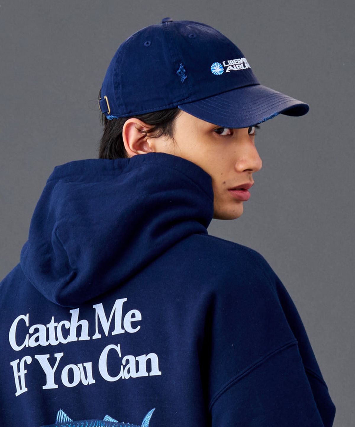 찬스클로딩(CHANCE CLOTHING) FADED AIRLINE CAP - NAVY