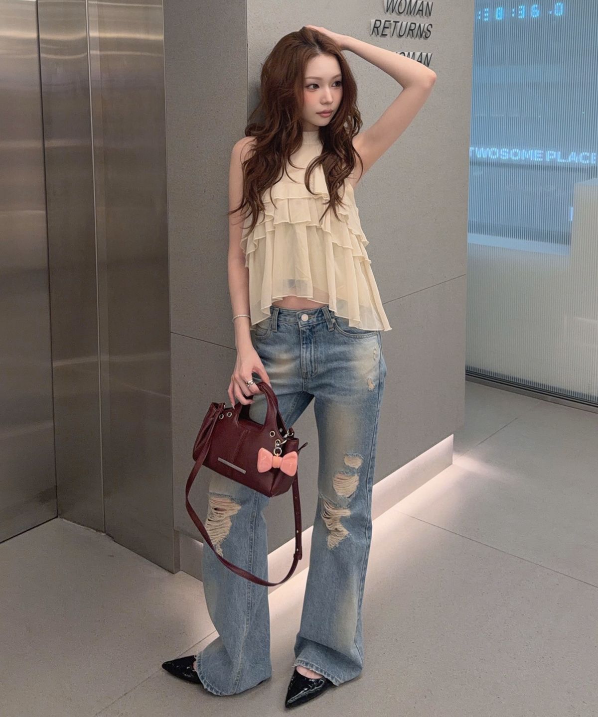 레이몬트(RAIMENT) Ringo Bag_BURGUNDY