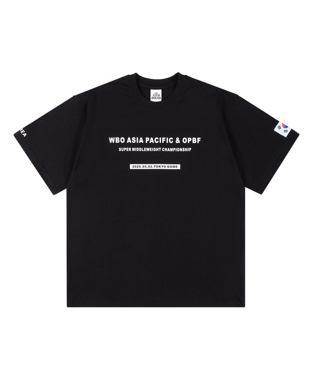 더트웰브라운드(THE 12TH ROUND) THE 12TH ROUND × YOON DEOKNO Oversized T-Shirt Black