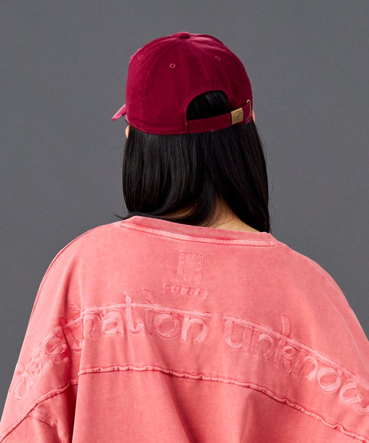찬스클로딩(CHANCE CLOTHING) FADED AIRLINE CAP - BURGUNDY