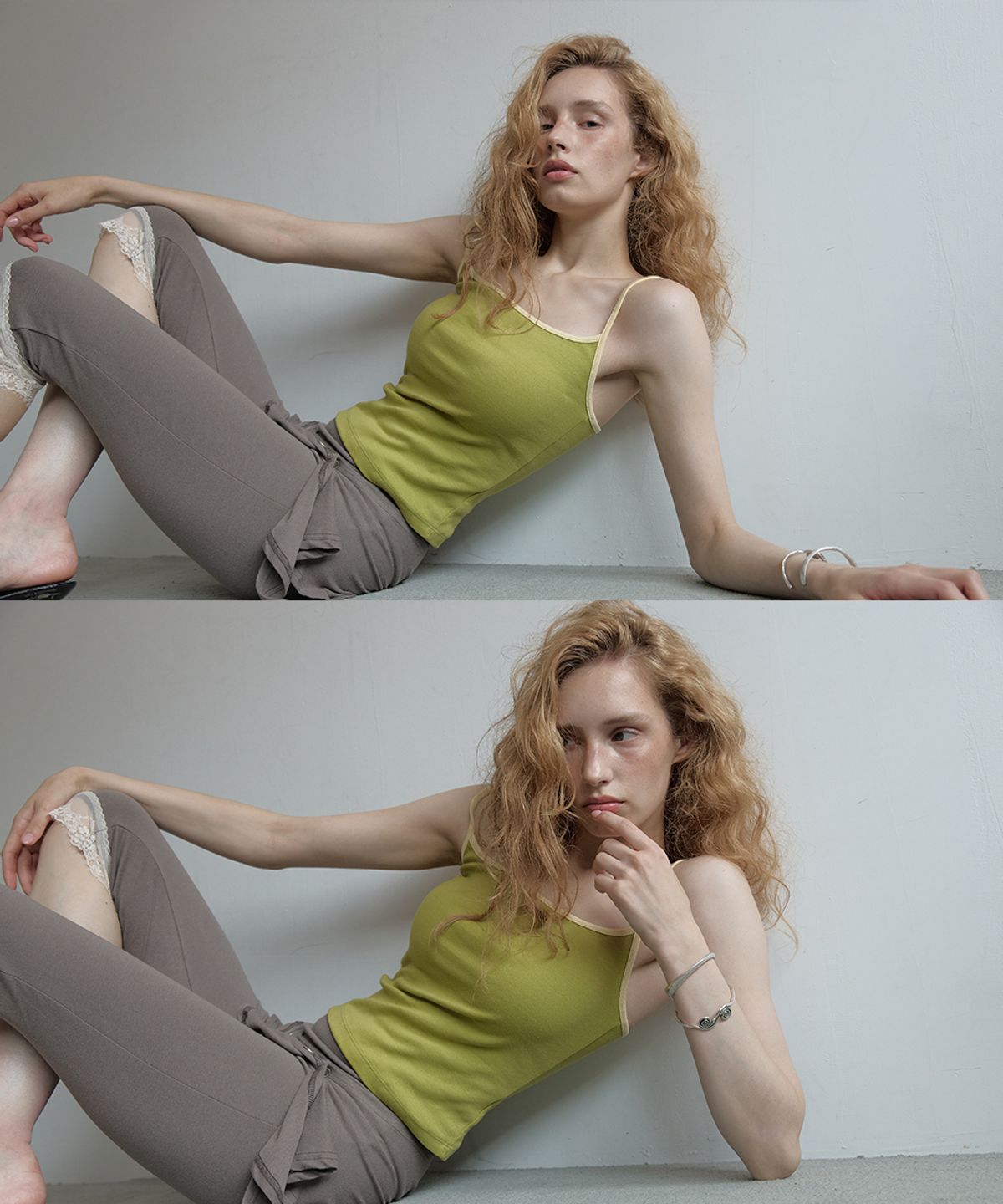 아수라(ASURA) COLOR LINE CAMI (OLIVE)