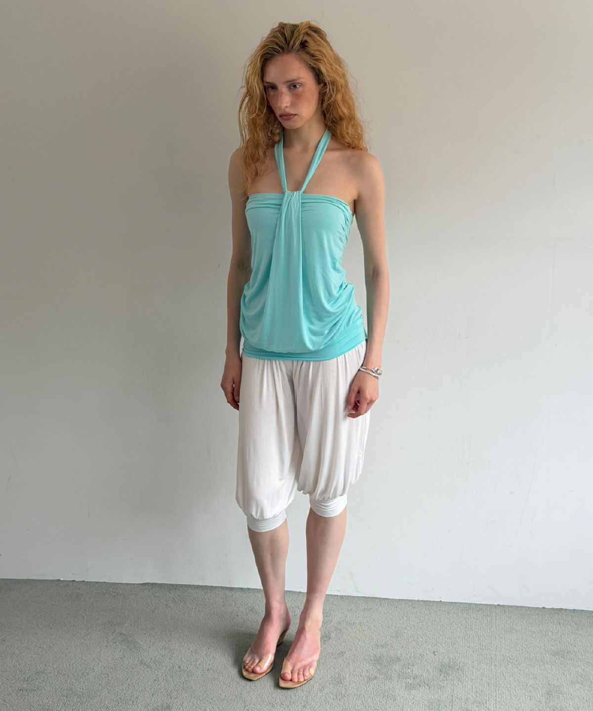 아수라(ASURA) FOLD HAREM PANTS (IVORY)