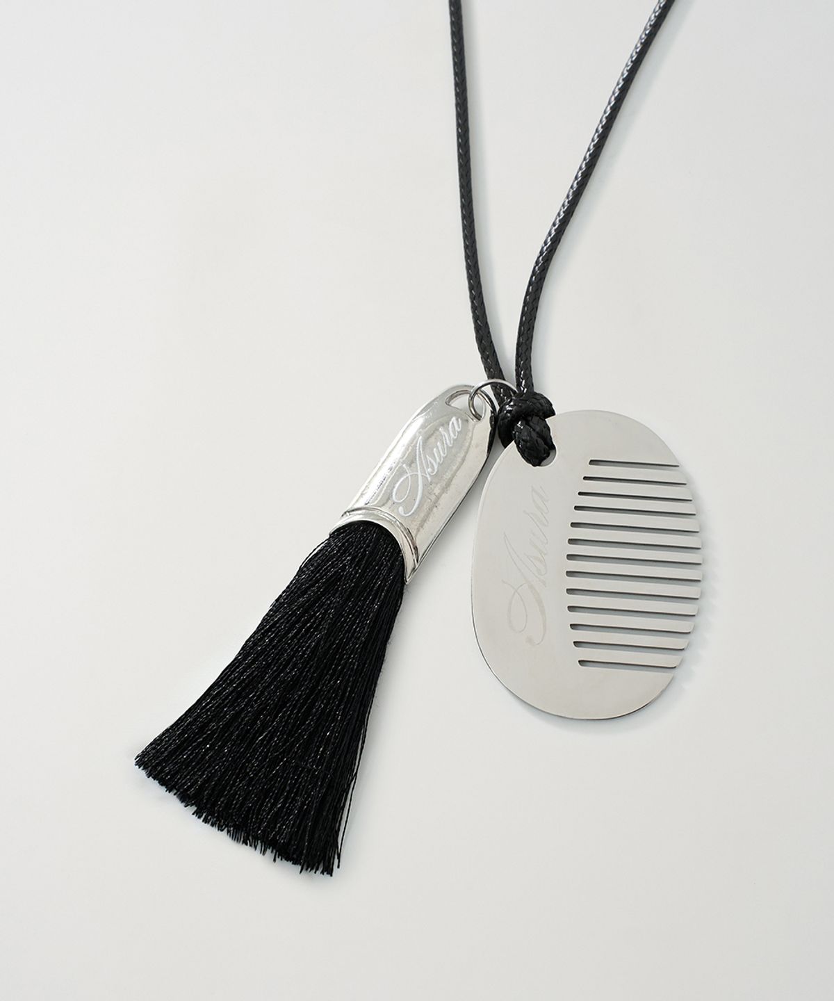 아수라(ASURA) FRINGE COMB NECKLACE (BLACK)