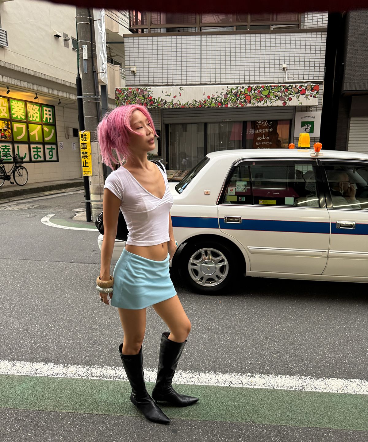 아수라(ASURA) MINI SKIRT PANTS (SKY BLUE)