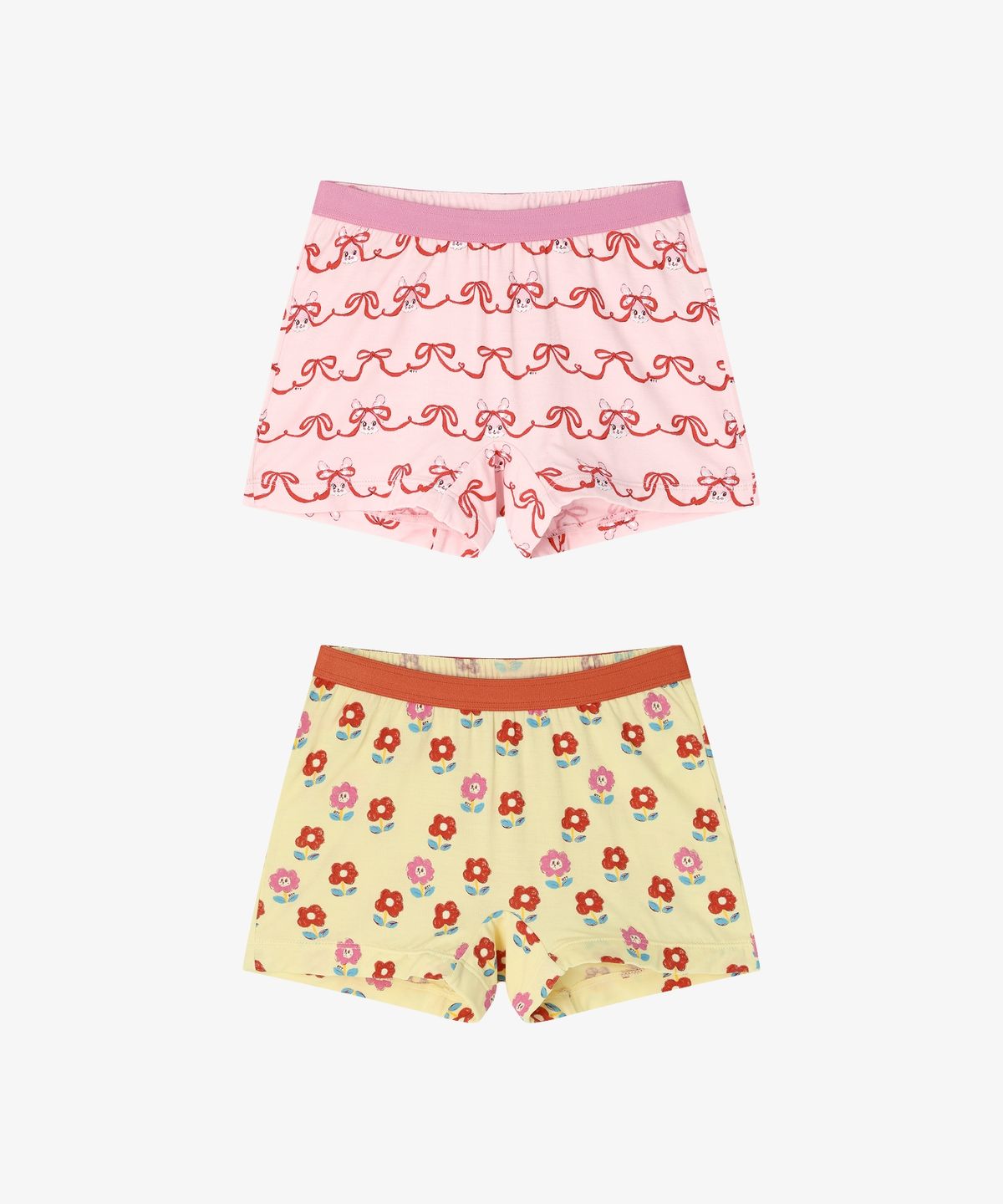 로토토베베(ROTOTOBEBE) 모달 사각팬티세트 토토 포인트(여아) 2PACK 혼합