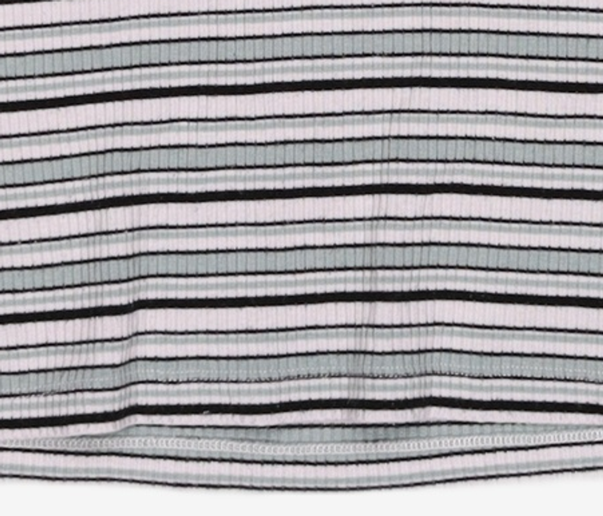 스파오(SPAO) 멀티 스트라이프 크롭 반팔 티셔츠 SPRSA25G31 L