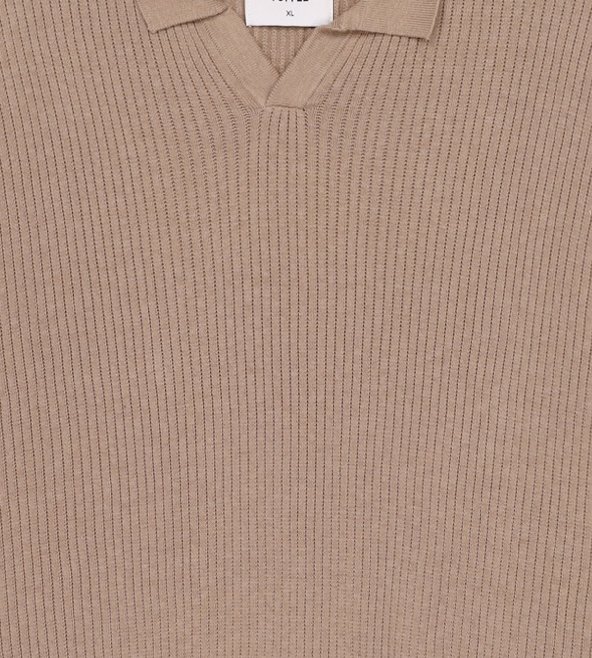 토피(TOFFEE) 섬머 오픈 카라 니트 (BEIGE) XL