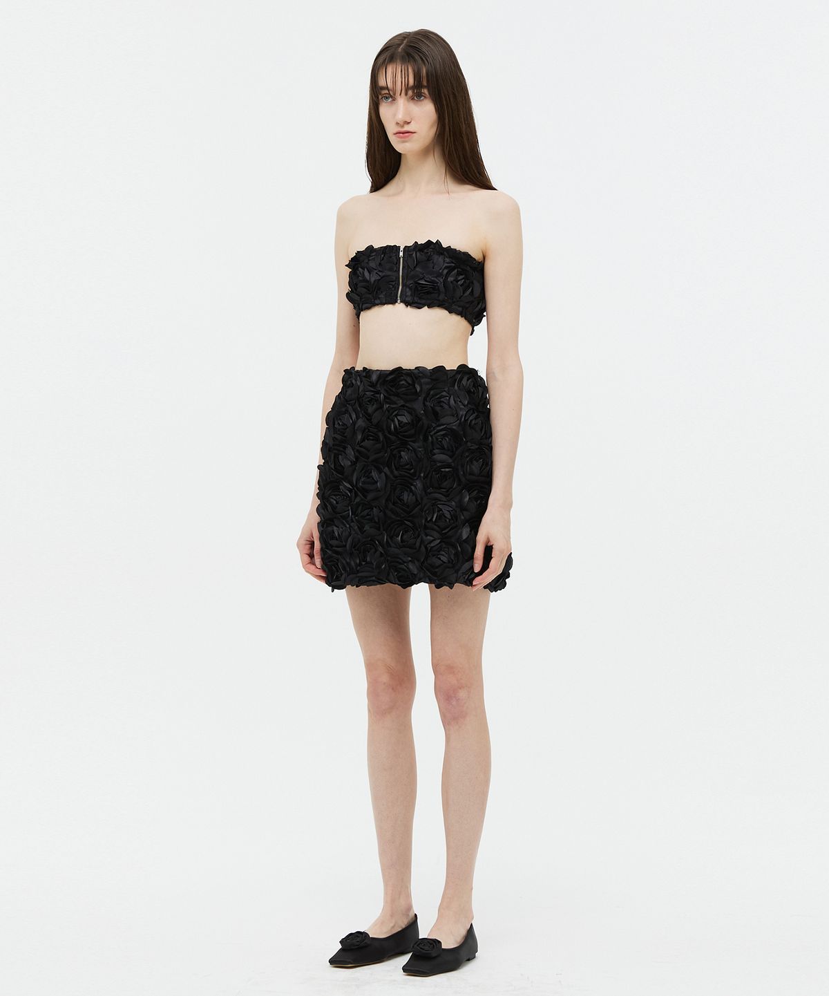 베데르미(VEDERMI) flower corsage tube top