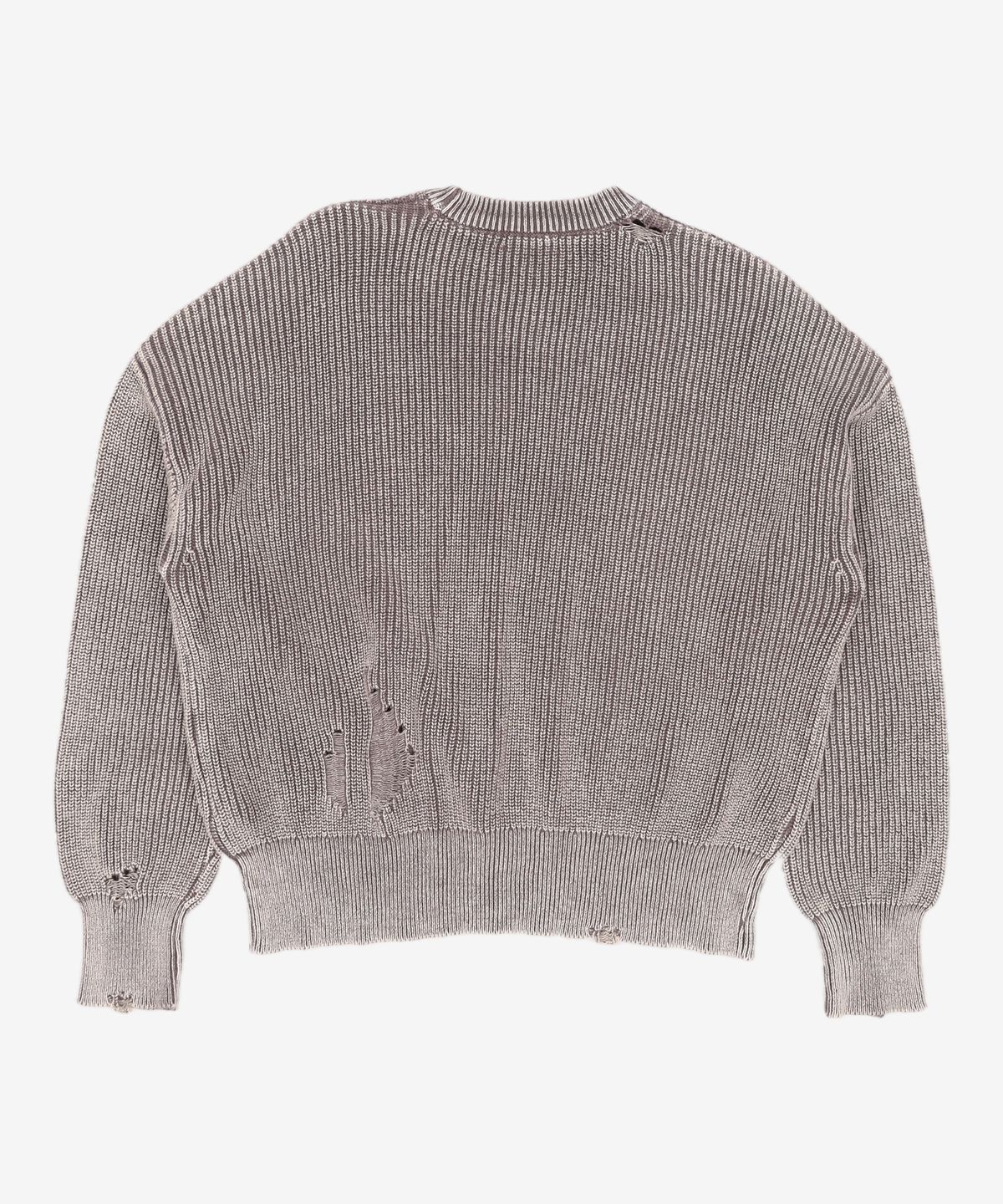 메종미네드(MAISON MINED) DAMAGE COLOUR DYE KNIT BROWN M