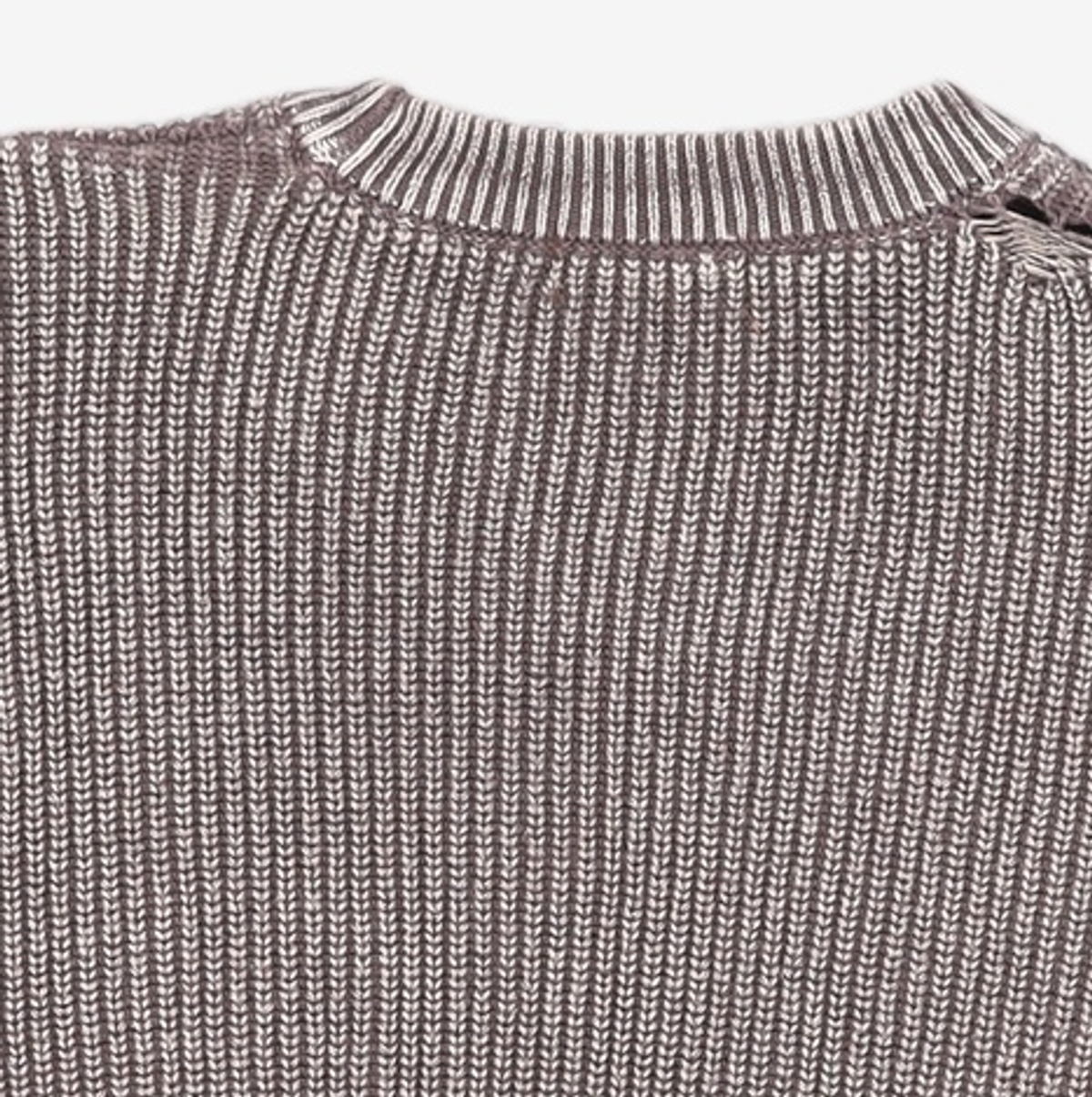 메종미네드(MAISON MINED) DAMAGE COLOUR DYE KNIT BROWN M