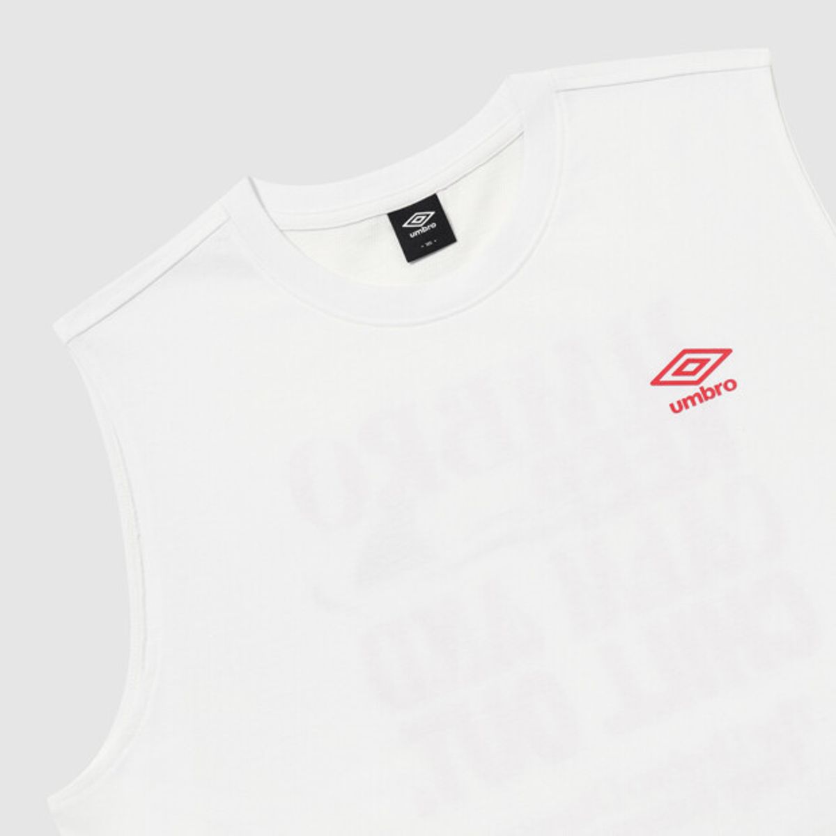 엄브로(UMBRO) [COOLING] 아이스코튼 슬리브리스 티셔츠 화이트 UR221CSL61