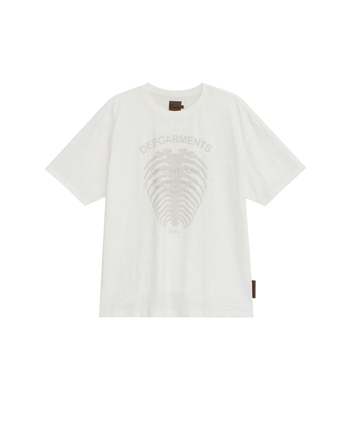 데프가먼츠(DEFGARMENTS) CRACK RIB T-SHIRTS [2COLOR]