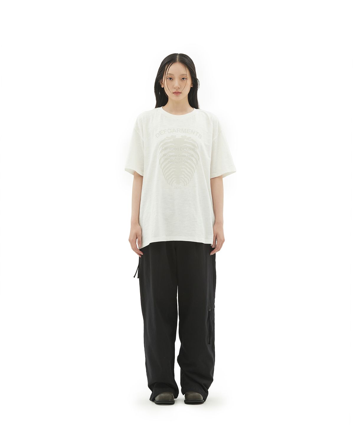 데프가먼츠(DEFGARMENTS) CRACK RIB T-SHIRTS [2COLOR]
