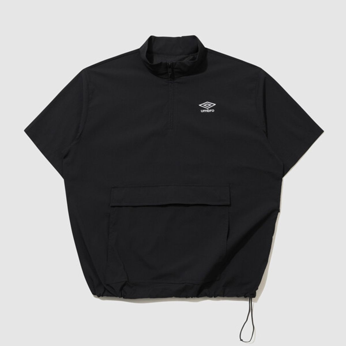 엄브로(UMBRO) 시어서커 반팔 스탠넥 아노락 블랙 UR221CWT63