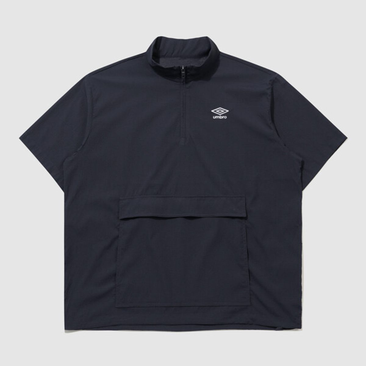 엄브로(UMBRO) 시어서커 반팔 스탠넥 아노락 네이비 UR221CWT63