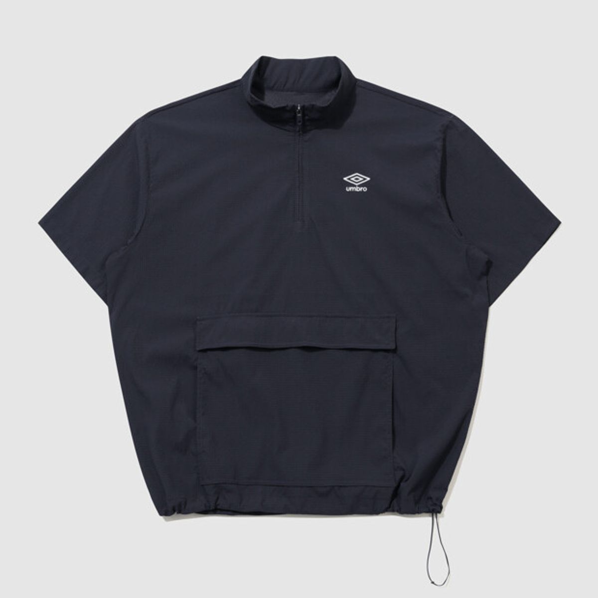 엄브로(UMBRO) 시어서커 반팔 스탠넥 아노락 네이비 UR221CWT63