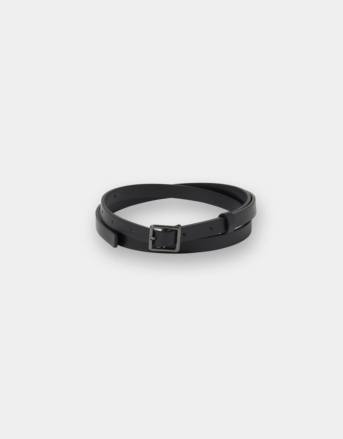 지오다노(GIORDANO) 11mm 합성 가죽 슬림 벨트 436502 [1color]