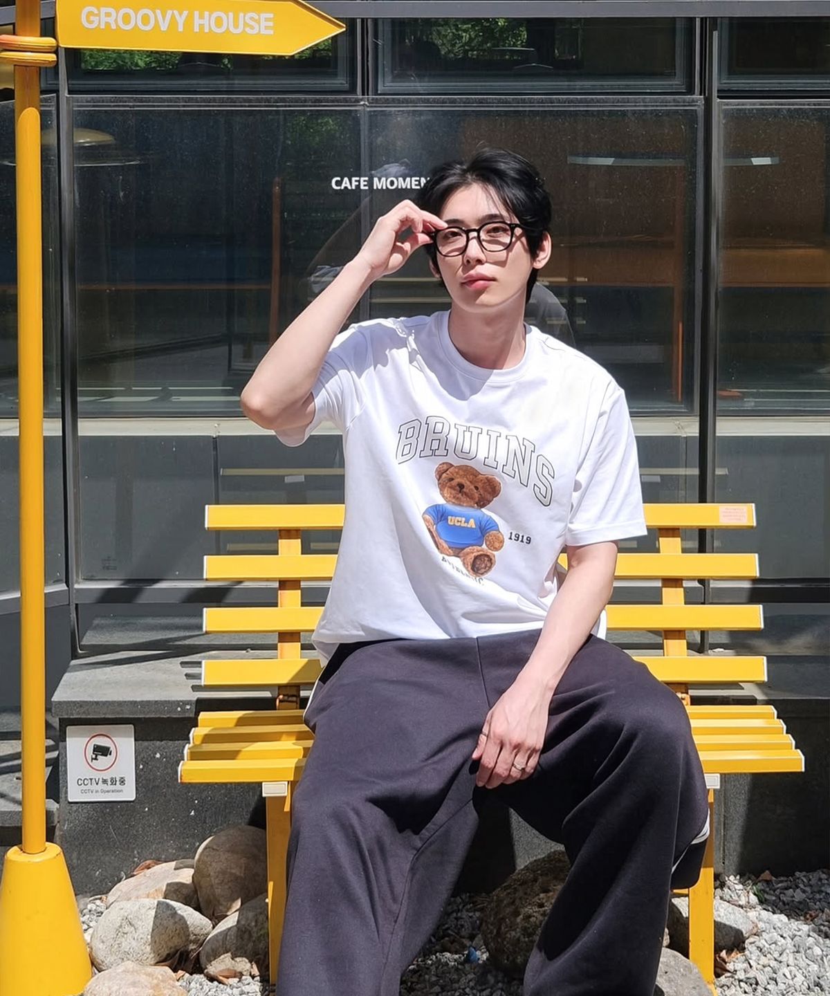 유씨엘에이(UCLA) 남녀공용 어센틱 BRUINS 베어 반팔티(2COLOR)(UC6ST91)