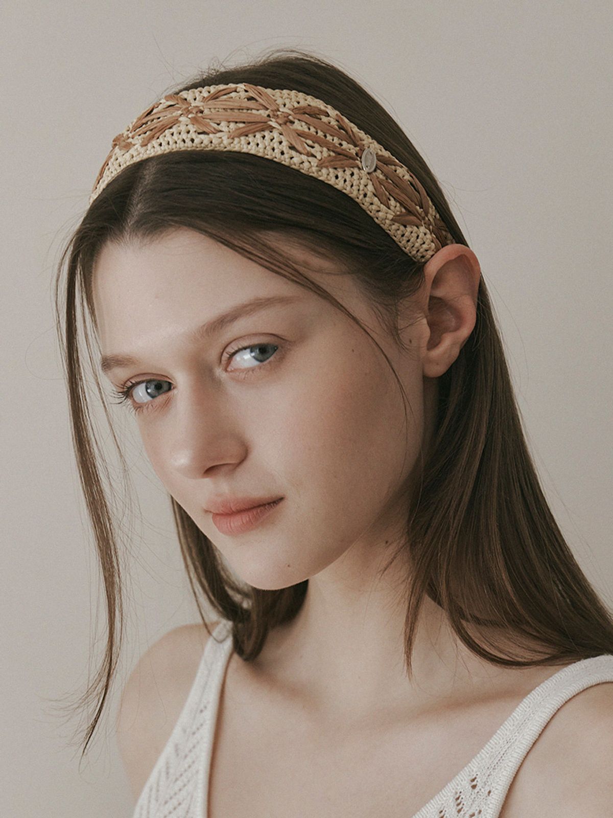 메르헨(MERCHEN) Rattan weaving hair band_4color