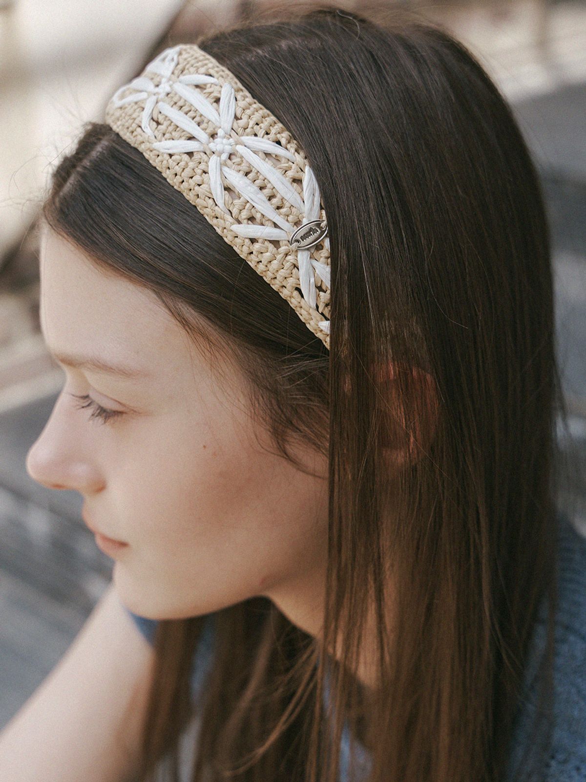 메르헨(MERCHEN) Rattan weaving hair band_4color