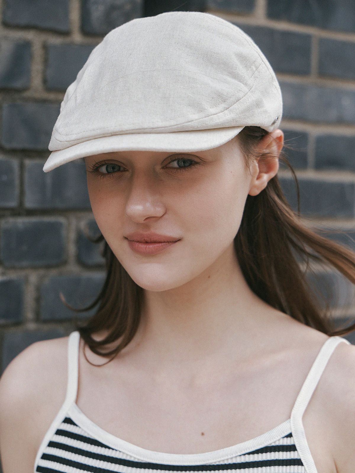 메르헨(MERCHEN) Linen hunting cap_3color