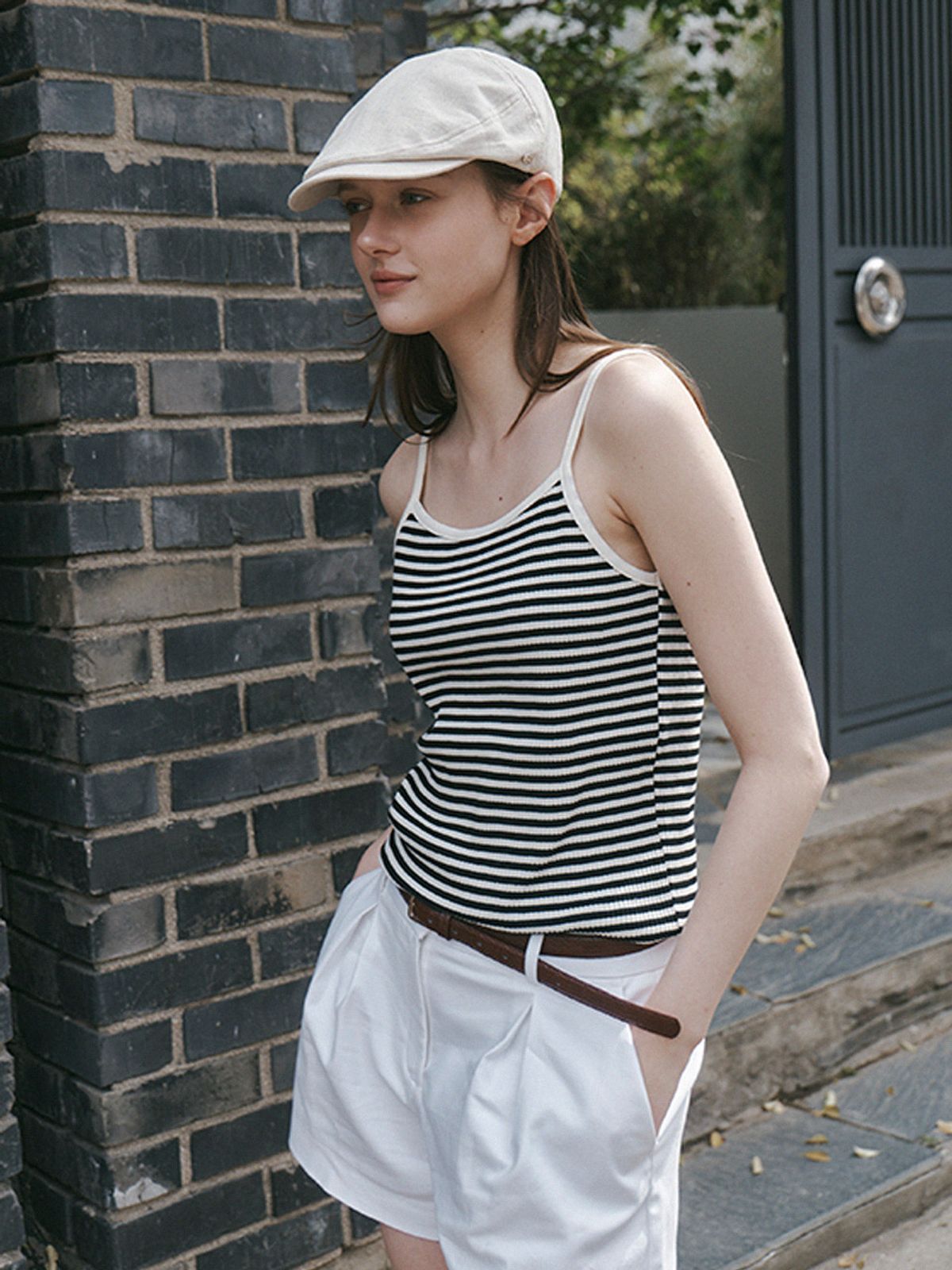 메르헨(MERCHEN) Linen hunting cap_3color