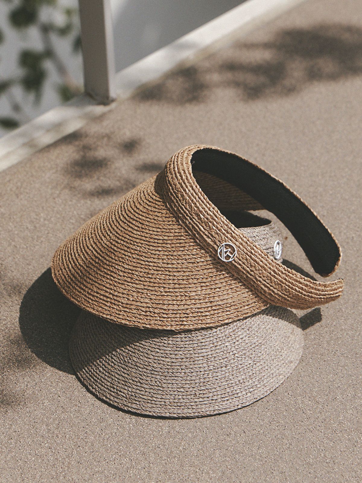 메르헨(MERCHEN) Ete raffia sun visor_2color