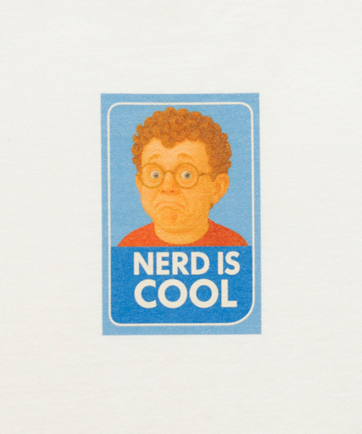 더 너디즈(THE NERDYS) 너드 이즈 쿨 반소매 티셔츠 - 화이트 / NSTSCS02WHITE