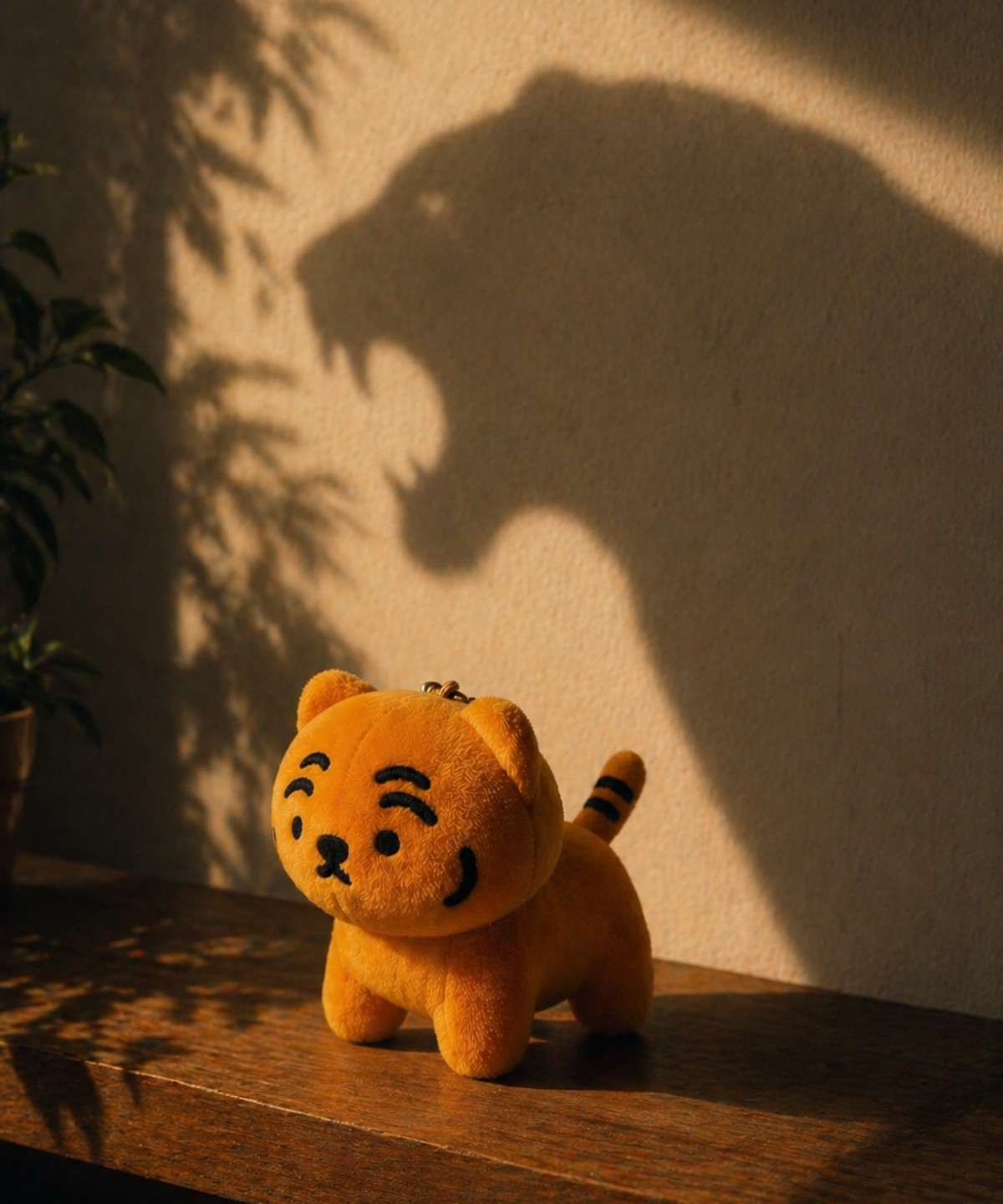 무직타이거(MUZIKTIGER) 위풍당당 뚱랑이 인형 키링