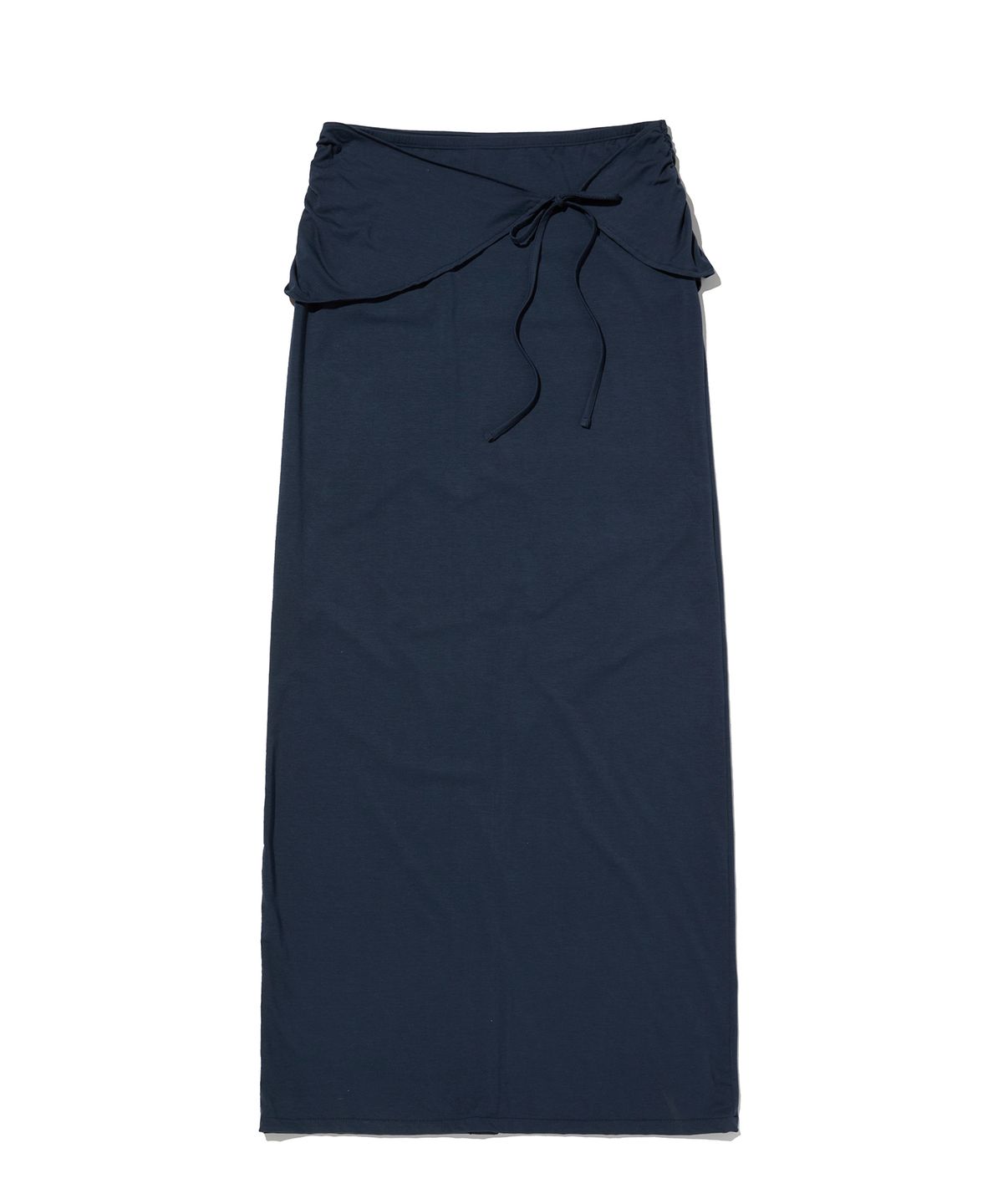스웨이드(SUADE) SHIRRING LONG SKIRT [NAVY]