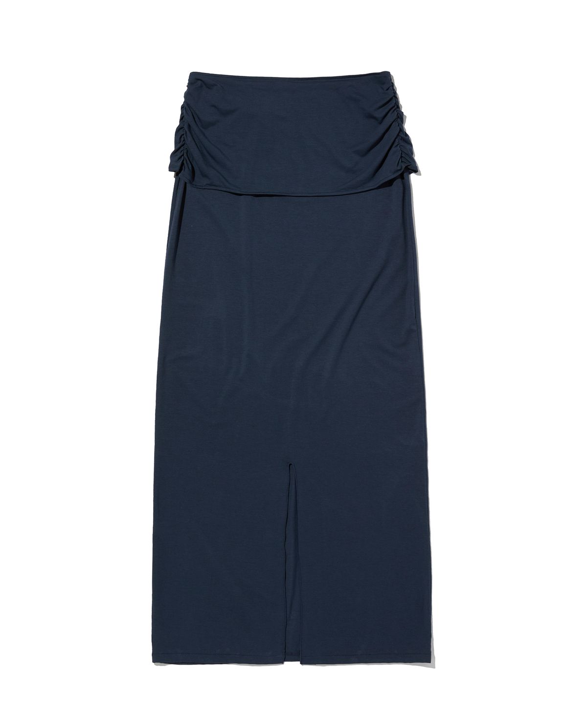 스웨이드(SUADE) SHIRRING LONG SKIRT [NAVY]