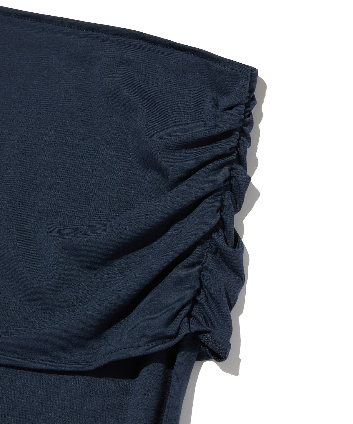 스웨이드(SUADE) SHIRRING LONG SKIRT [NAVY]