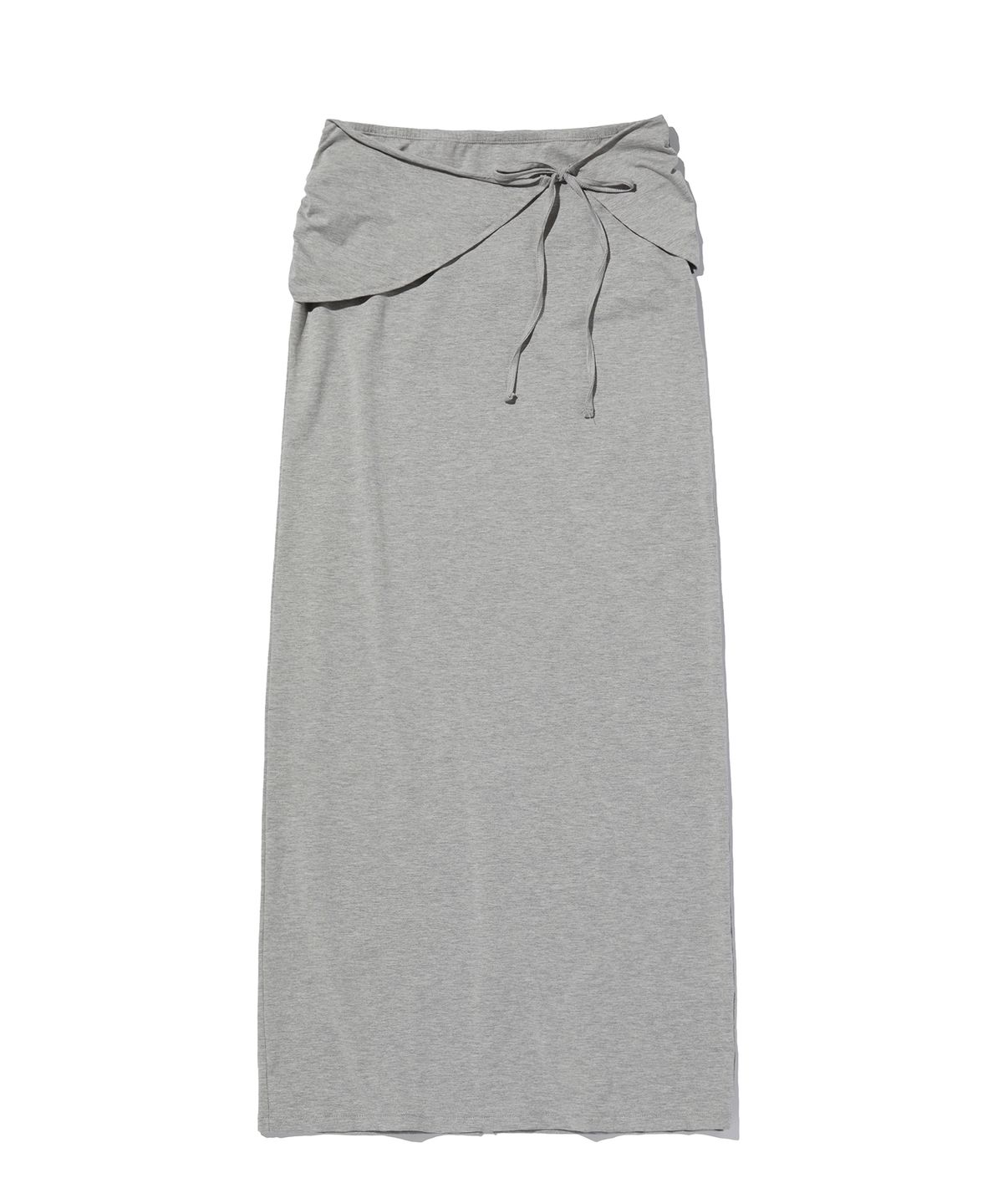 스웨이드(SUADE) SHIRRING LONG SKIRT [GRAY]
