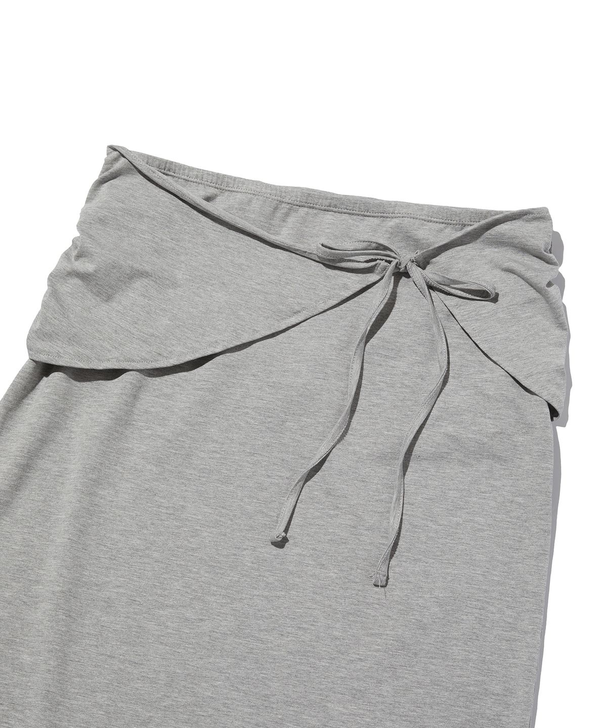 스웨이드(SUADE) SHIRRING LONG SKIRT [GRAY]