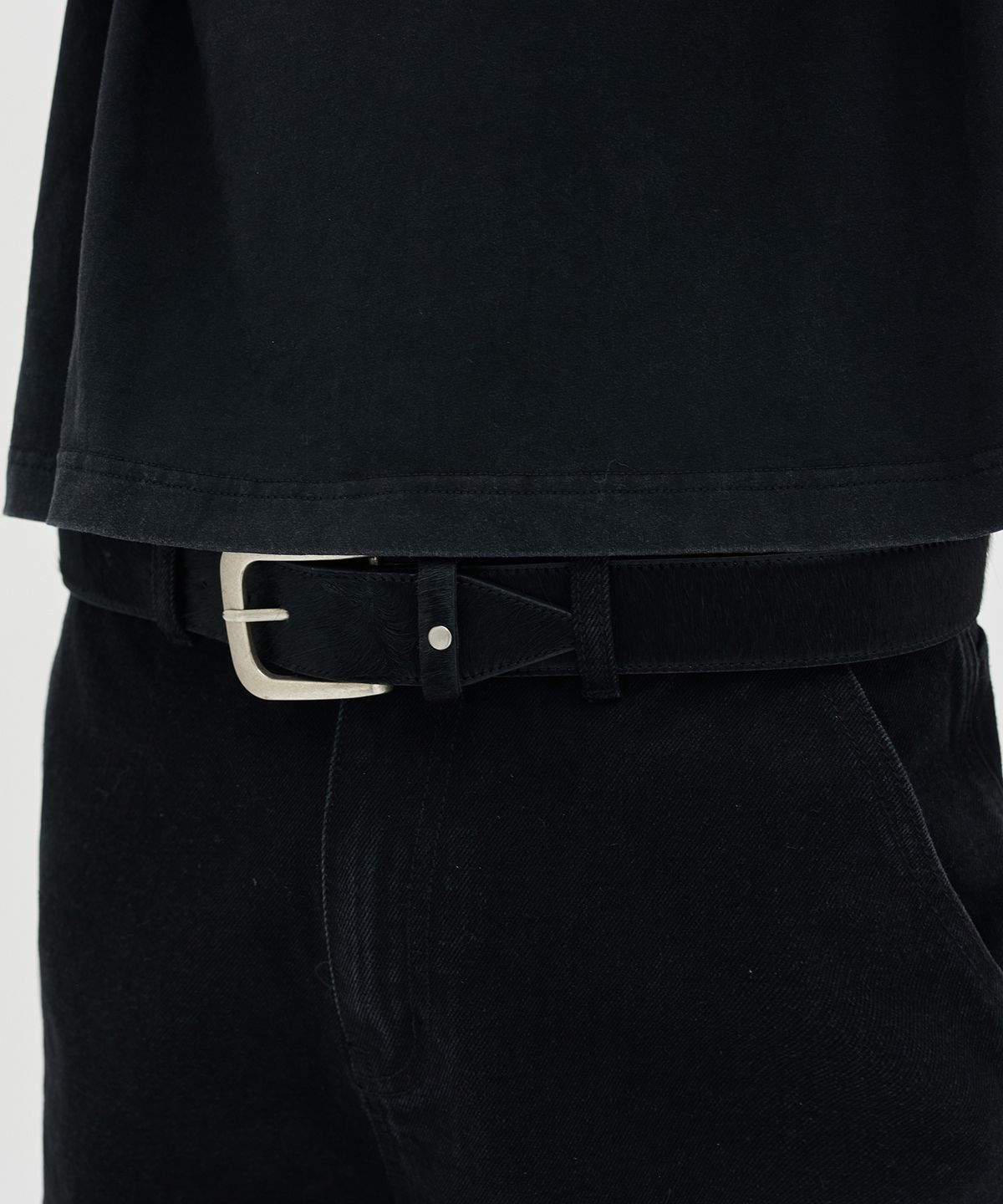 스웨이드(SUADE) CALFSKIN BELT [BLACK]