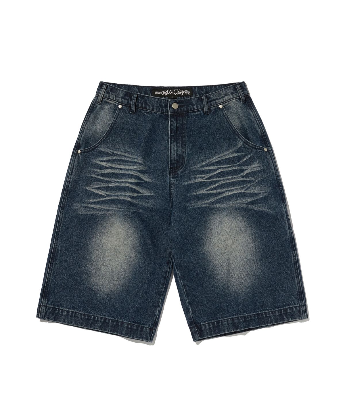 스웨이드(SUADE) WRINKLE WASHED SHORTS [DARK BLUE]