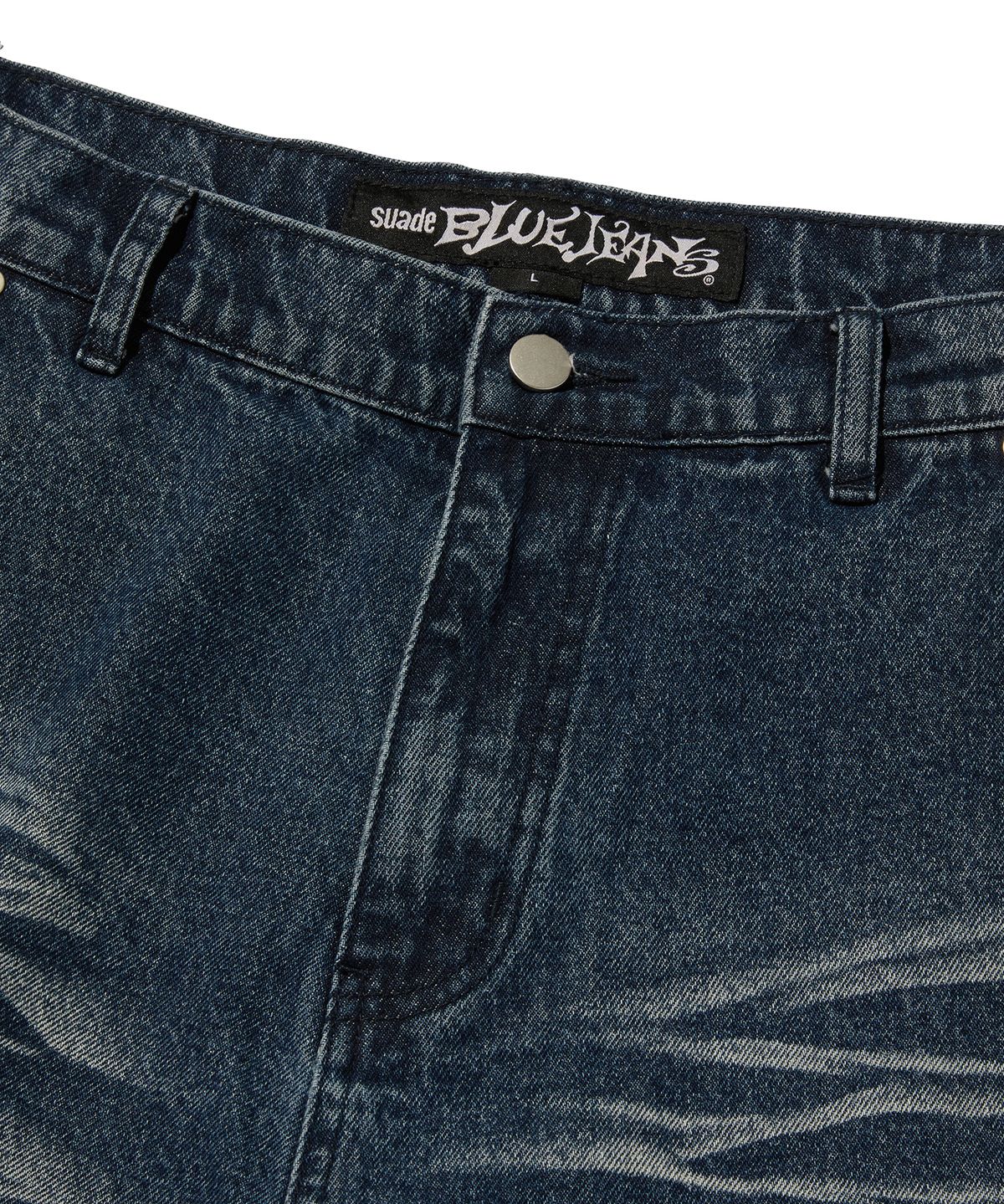 스웨이드(SUADE) WRINKLE WASHED SHORTS [DARK BLUE]