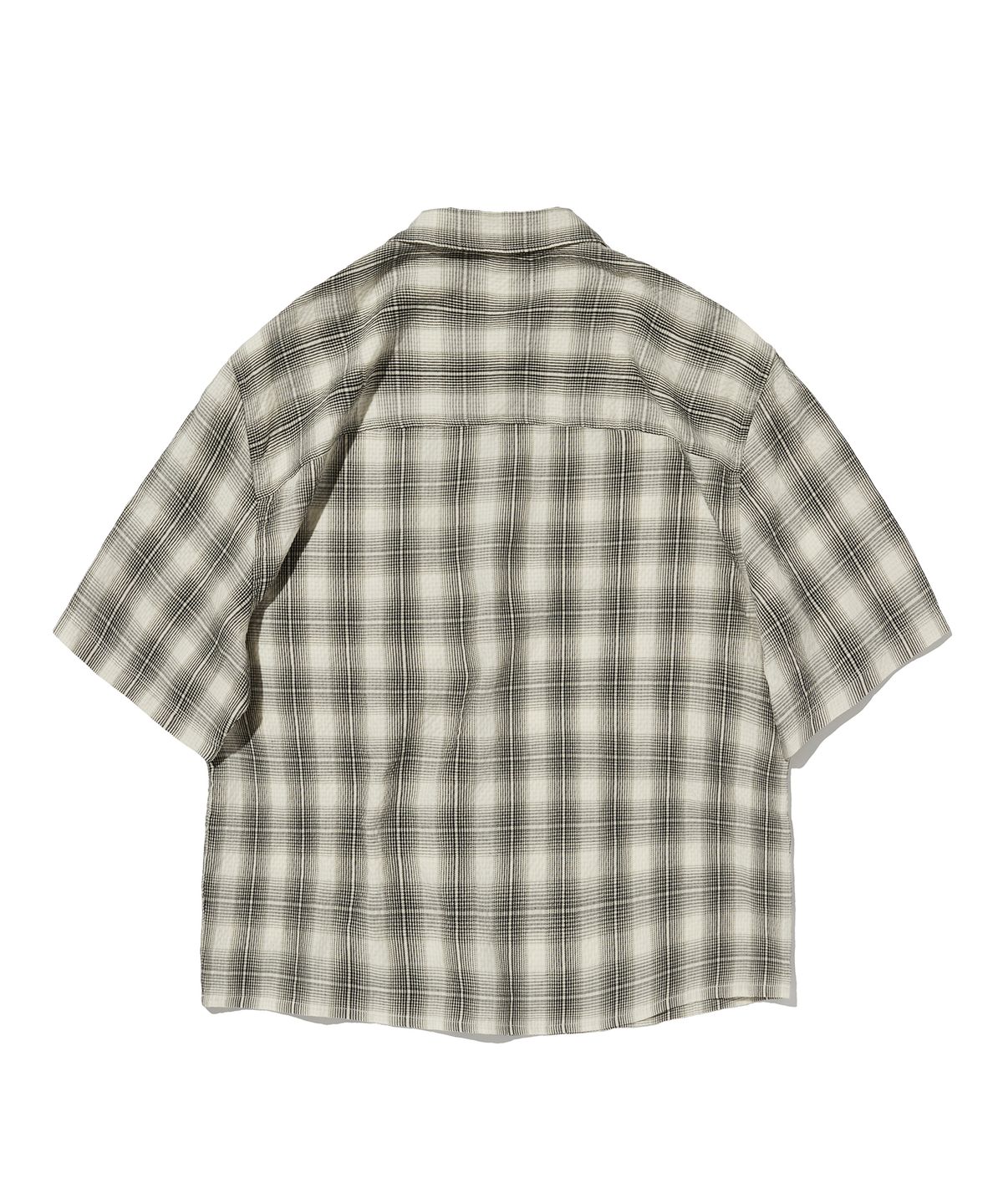 스웨이드(SUADE) CHECK SHORT SLEEVE SHIRT [IVORY]