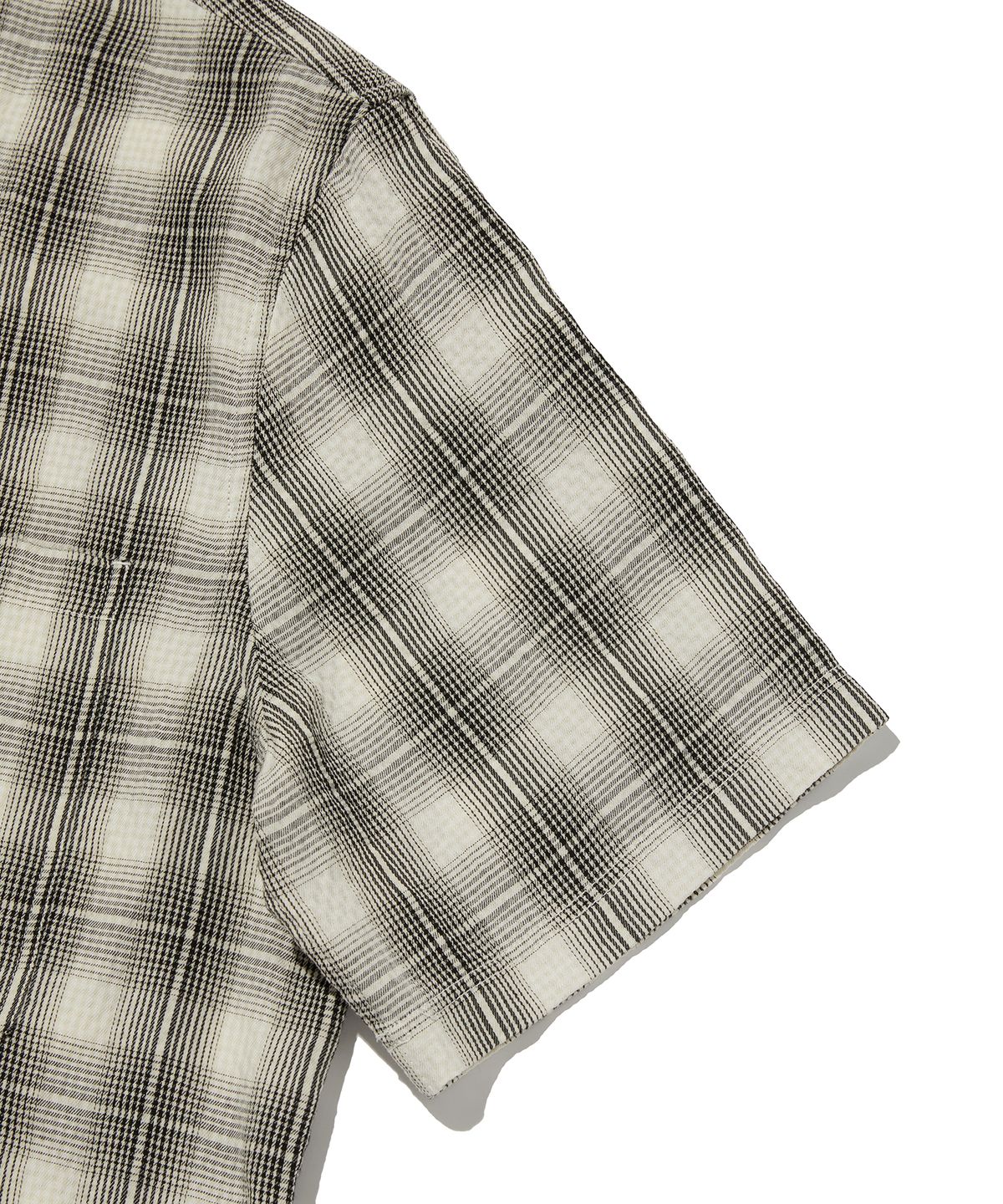 스웨이드(SUADE) CHECK SHORT SLEEVE SHIRT [IVORY]