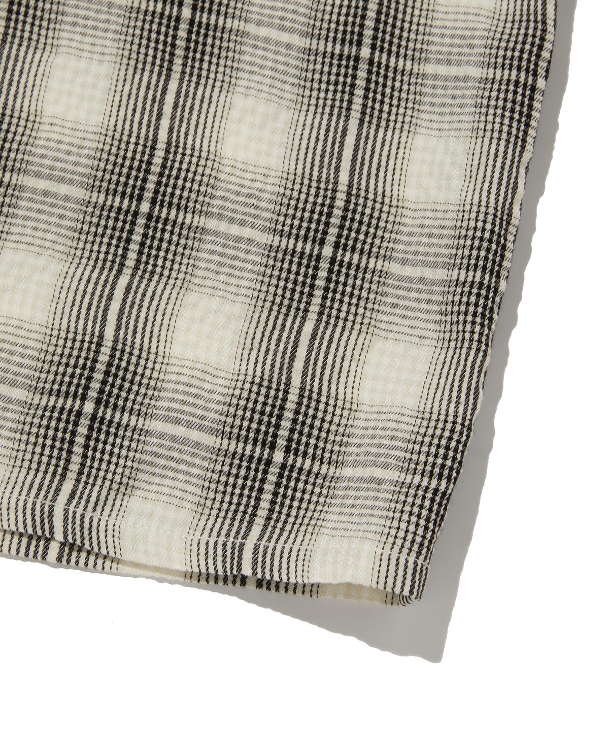 스웨이드(SUADE) CHECK SHORT SLEEVE SHIRT [IVORY]