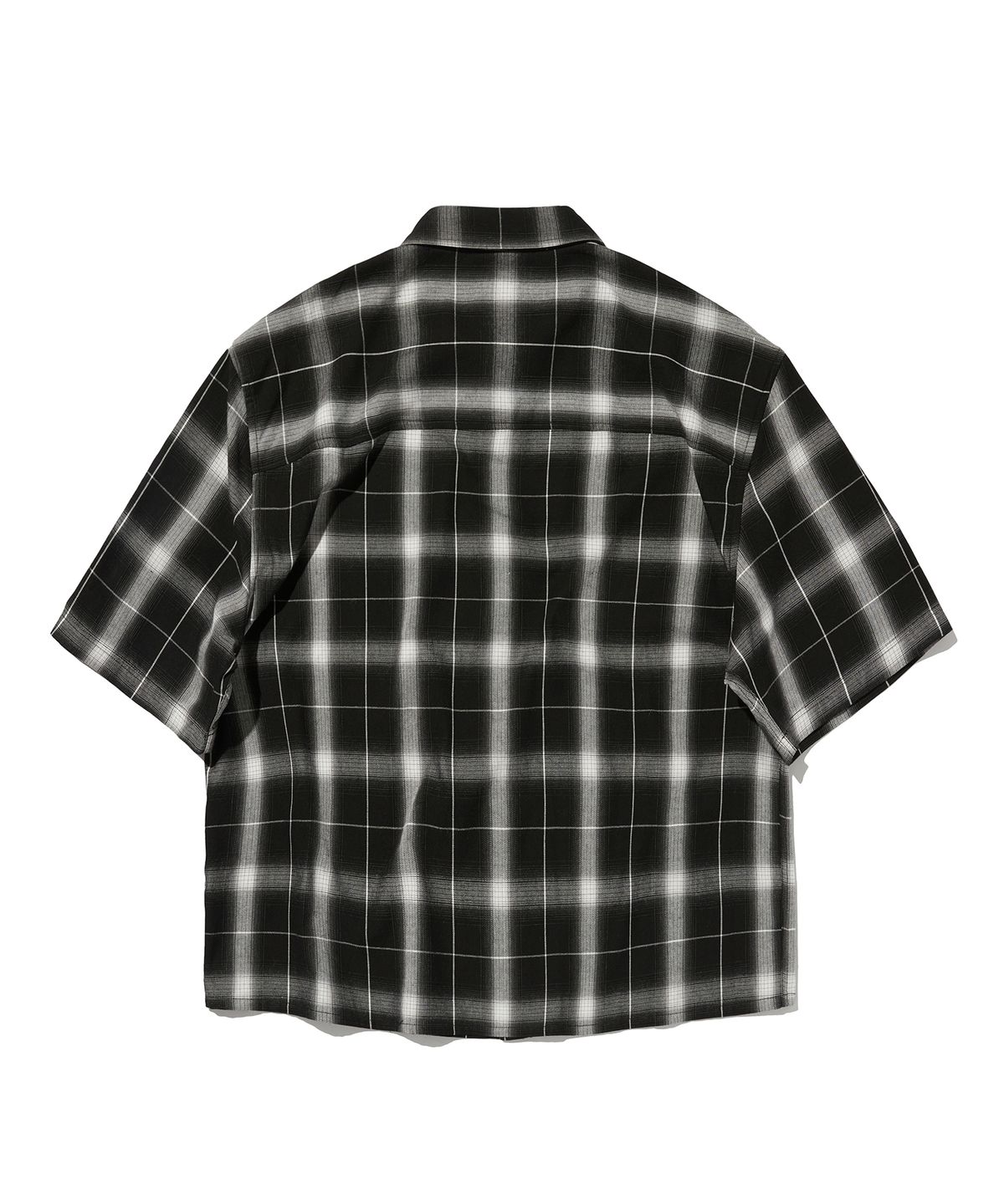 스웨이드(SUADE) CHECK SHORT SLEEVE SHIRT [BLACK]