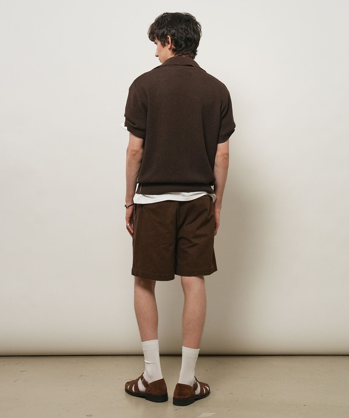 제너럴아이디어(GENERALIDEA) MAN 워시드 구르카 쇼츠 [BROWN] / GF2MHP016