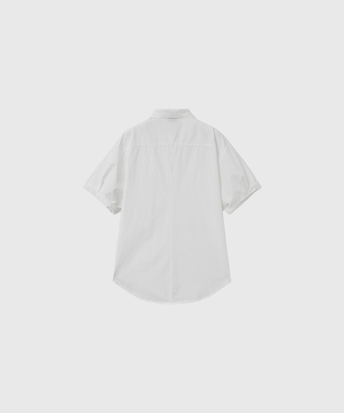 제너럴아이디어(GENERALIDEA) 루즈핏 폴디드 슬리브 코튼 셔츠 [WHITE] / GF2LSH520
