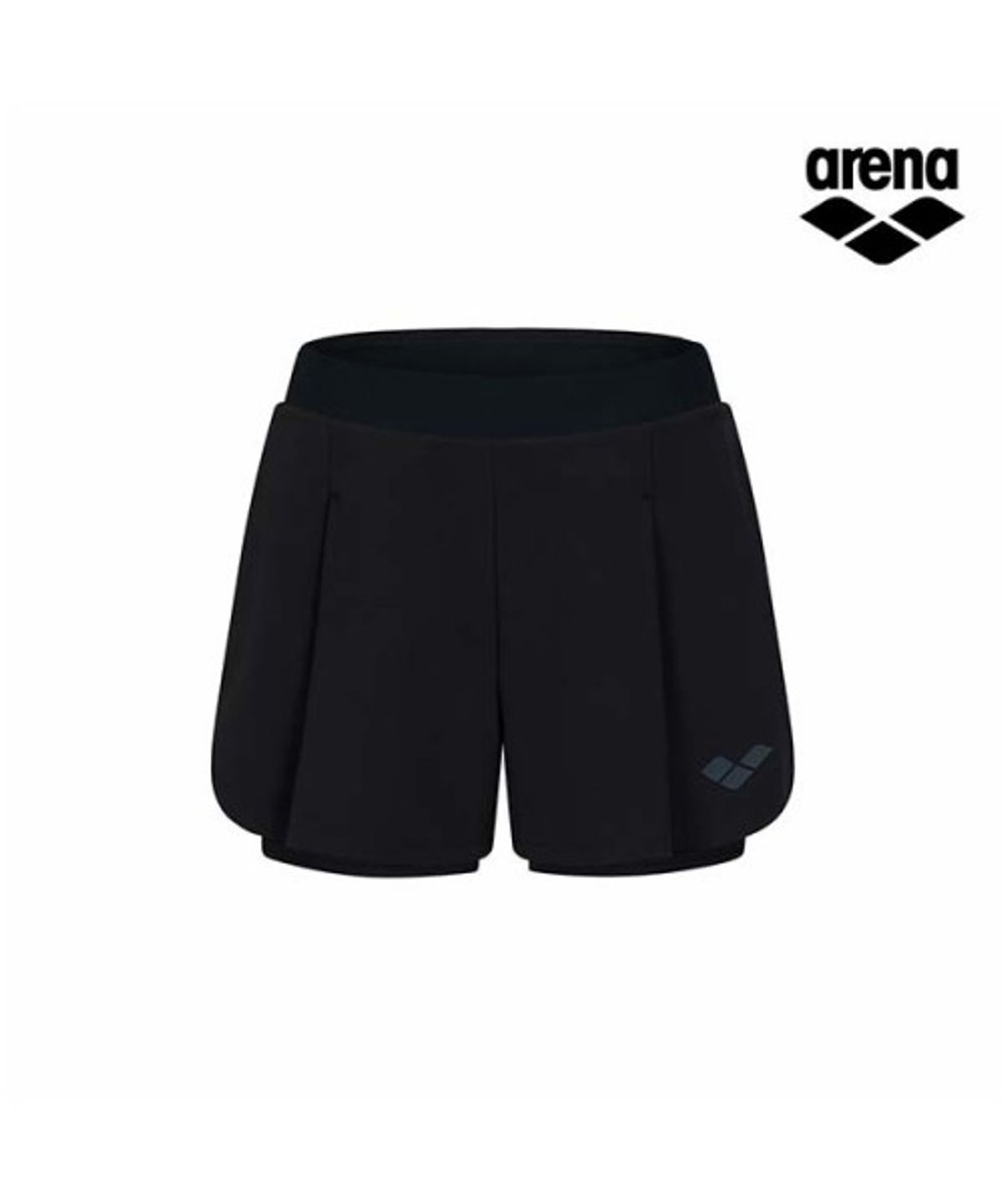 아레나(ARENA) 컴포트 여성 투인원 2부 쇼츠 A6BL1QW18BLK