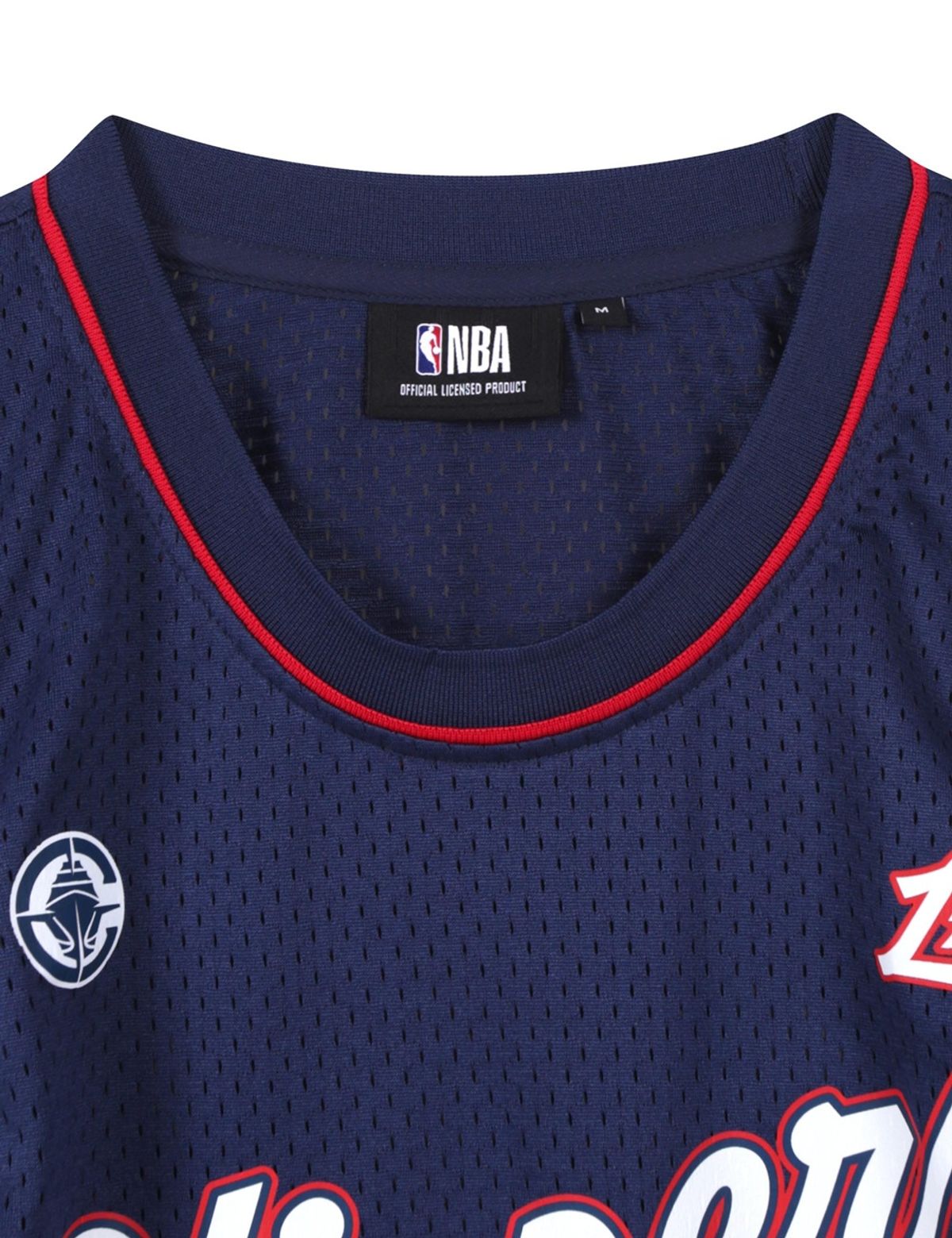 엔비에이(NBA) 어센틱 농구 유니폼 메쉬 슬리브리스 네이비