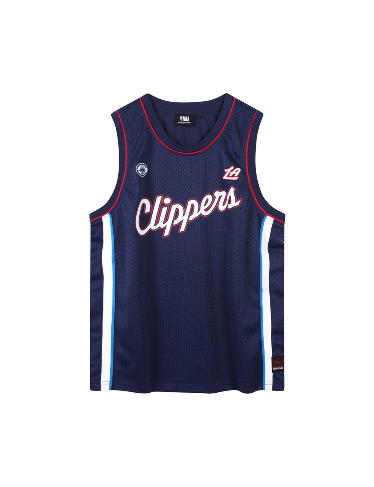 엔비에이(NBA) 어센틱 농구 유니폼 메쉬 슬리브리스 네이비