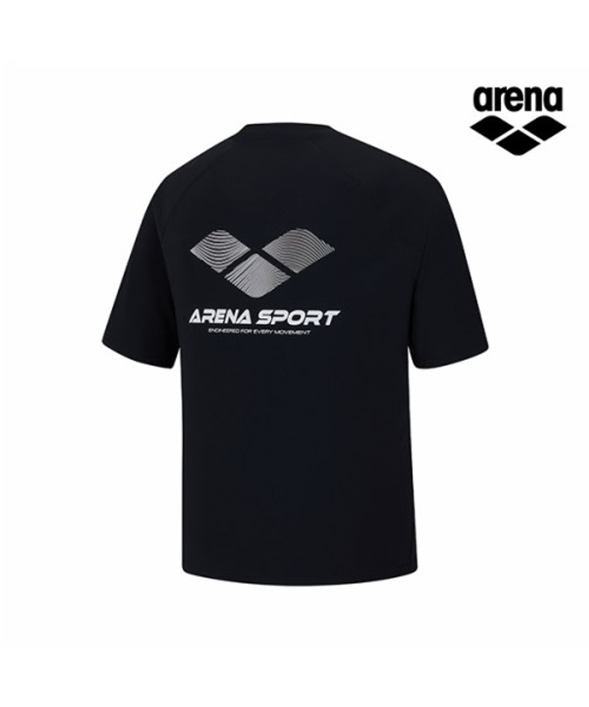 아레나(ARENA) 솔라랩 남성 숏슬리브 래쉬가드 A6BM1RR11BLK