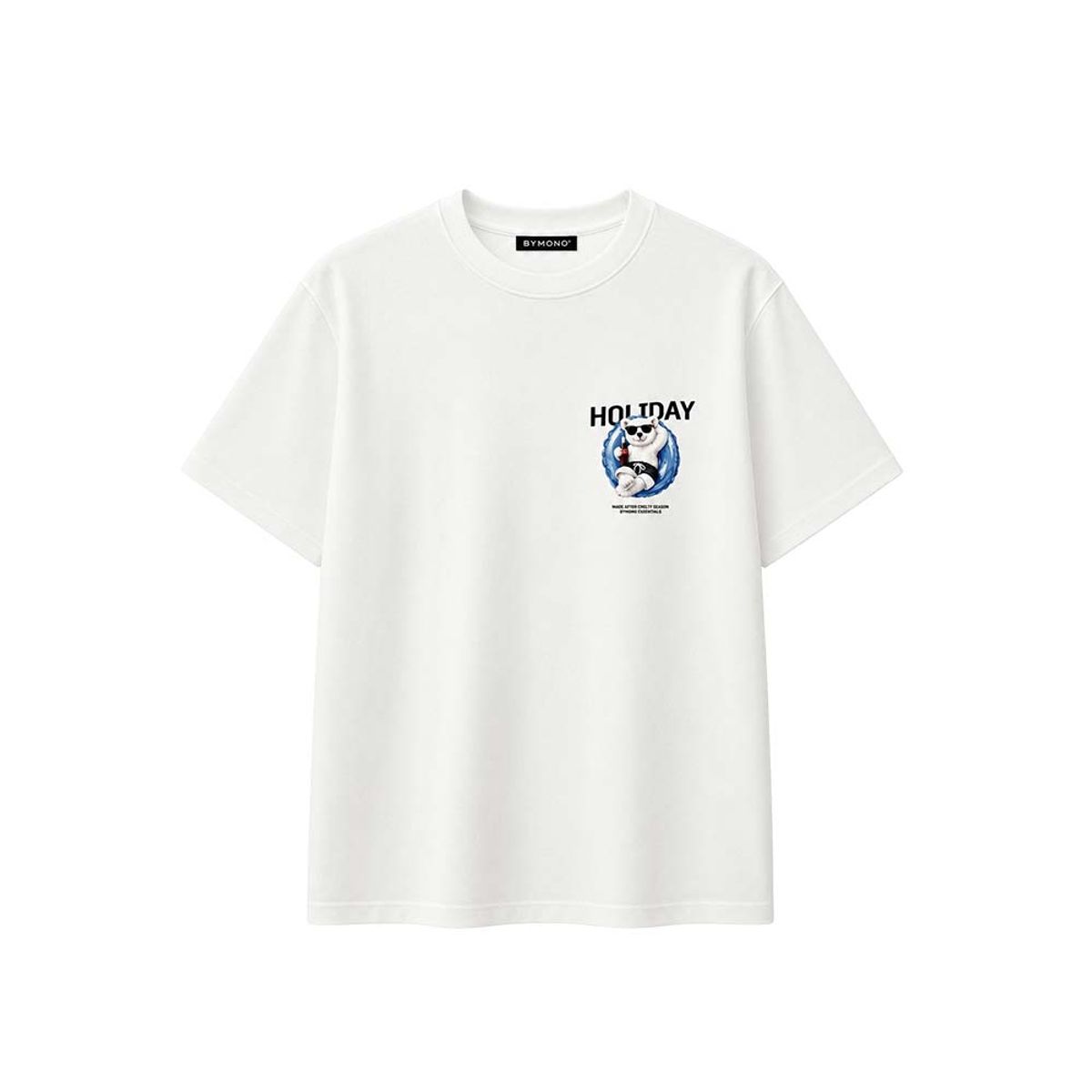 바이모노(BYMONO) [빅사이즈 M-8XL] 모노베어 곰세마리 서퍼비치 오버핏 반팔티